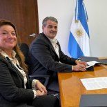 Fernando Omar Bearzi (director ejecutivo) y Paula Amor (secretaria general), de ANSES. Fernando Omar Bearzi (director ejecutivo) y Paula Amor (secretaria general), de ANSES.