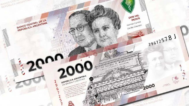 El billete de $2.000 entró en vigencia en mayo de este año.