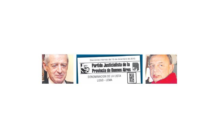 Jorge Landau. Encabezado de boletas que se usarán en internas del 15 de diciembre. Humberto Zúccaro
