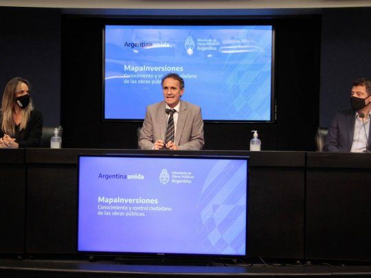 El ministro de Obras Públicas, Gabriel Katopodis, presentó el MapaInversiones.