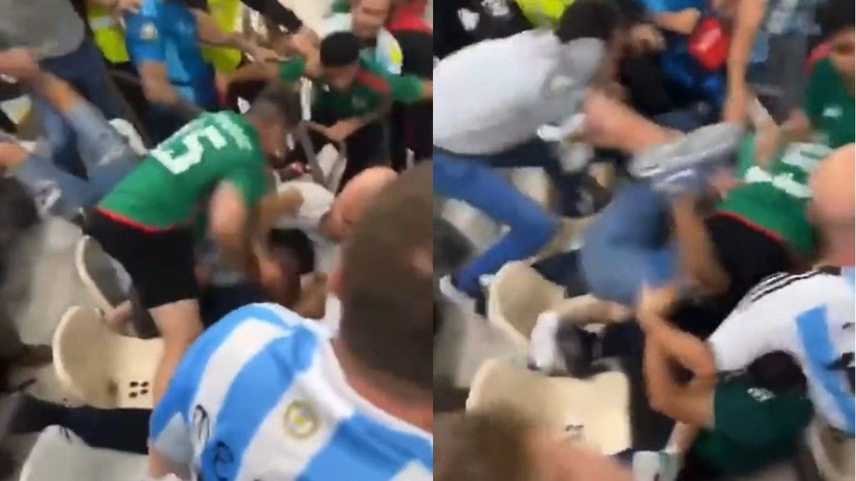 Mundial de Qatar 2022: Hinchas argentinos y mexicanos se agredieron en las tribunas