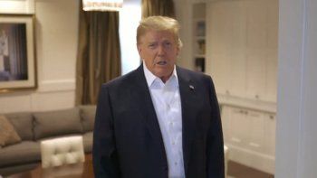 Donald Trump desde el Hospital Militar Walter Reed.