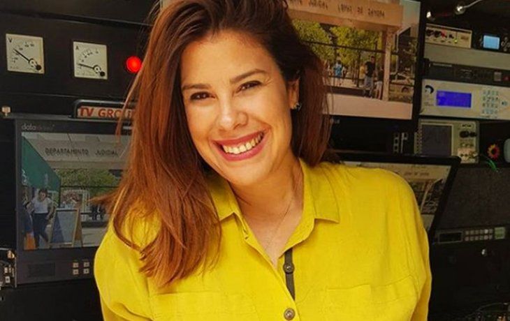 A pesar del mal momento, Cecilia Insinga continuóhaciendo su trabajo.
