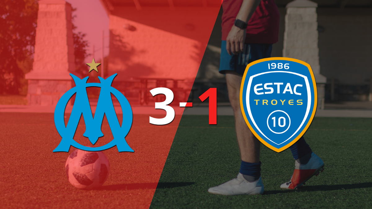 With two goals from Vítor Oliveira, Olympique de Marseille beat Troyes