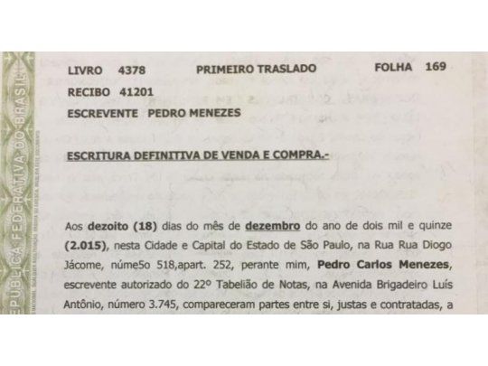 Arribas difundió una escritura donde figura la venta de los muebles