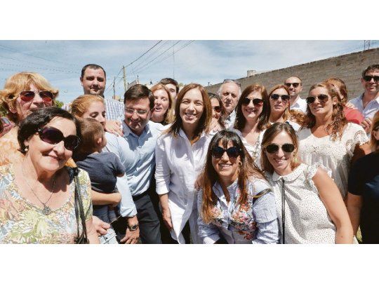 #8M. Vidal celebró el Día de la Mujer con un encuentro con Macri, primero, y con emprendedoras del partido bonaerense de Suipacha, después.