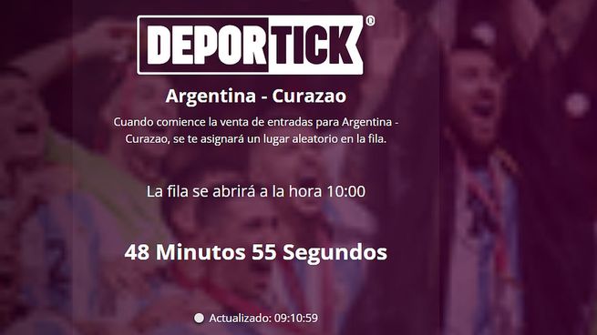 Hoy se ponen en venta la entradas para el partido entre Argentina y Curazao en Santiago del Estero.