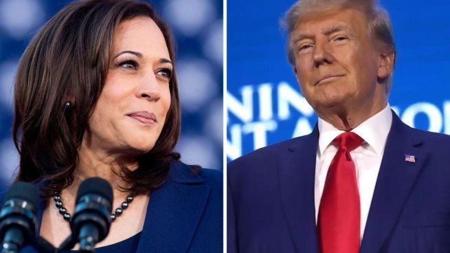 Kamala Harris cruzó a Donald Trump.&nbsp;