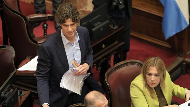 Martín Lousteau dará quorum para tratar la ley Bases en el Senado.
