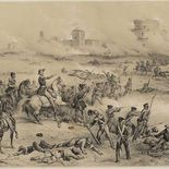 El enfrentamiento de 1852 terminó con la caída del poder político de Juan Manuel de Rosas. El enfrentamiento de 1852 terminó con la caída del poder político de Juan Manuel de Rosas.