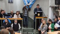 Claudio Vidal, en la Legislatura de Santa Cruz.&nbsp;