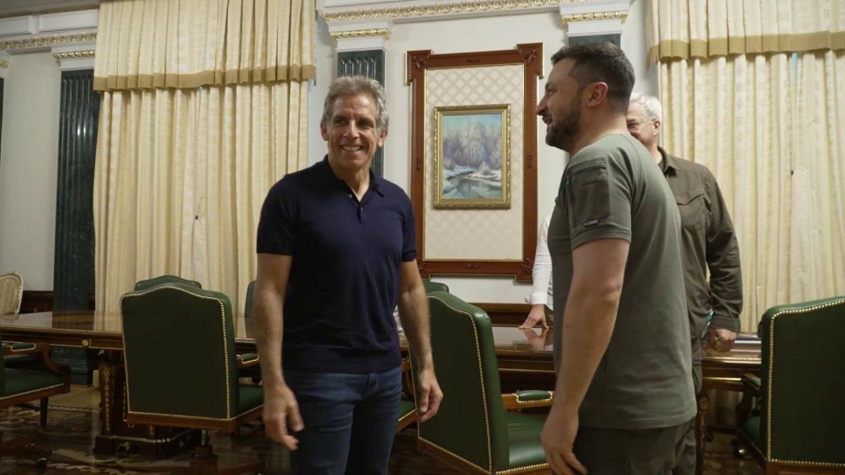 Ben Stiller al presidente Volodimir Zelenski: "Eres mi héroe"