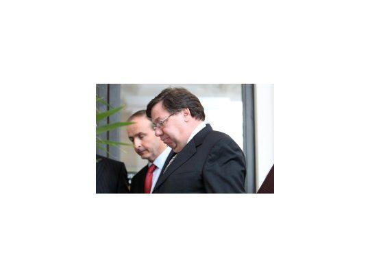 Brian Cowen, primer ministro de Irlanda.