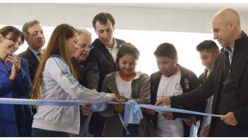 Rodríguez Larreta al inaugurar el nuevo edificio de la escuela técnica.