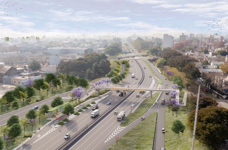 La renovación de la autopista Dellepiane, uno de las obras más importantes del gobierno de Jorge Macri. 