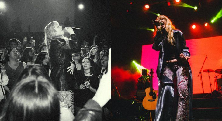 La noche se envolvió en una atmósfera de pop rock, desamor y empoderamiento.