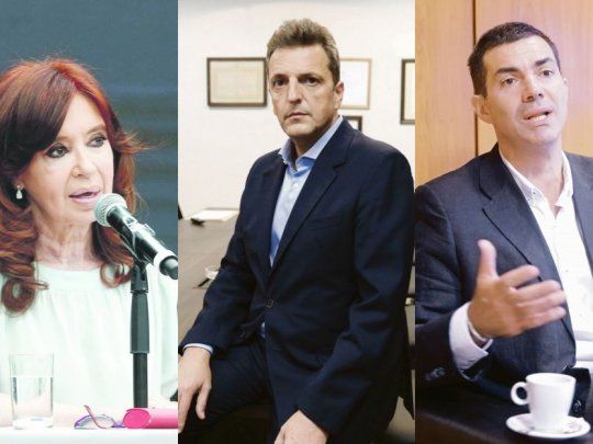 Cristina de Kirchner,&nbsp;Sergio Massa y&nbsp;Juan Manuel Urtubey.