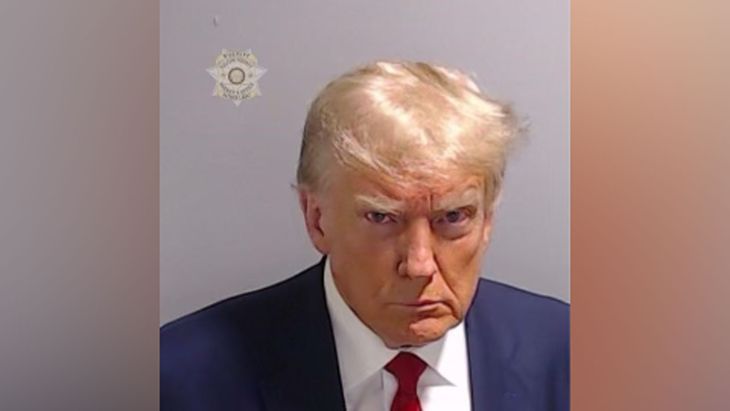 The photograph of Donald Trump arrested that went viral.