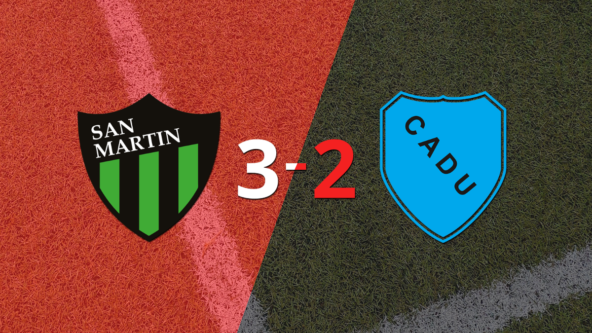 3-2 victory for San Martín (SJ) against Def.  Joined