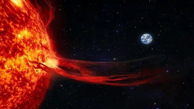 Una tormenta solar podría afectar fuertemente a la Tierra.