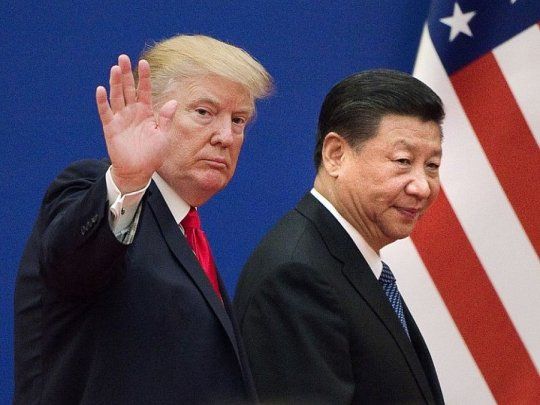 El presidente de EEUU, Donald Trump, y su par chino, Xi Jinping.