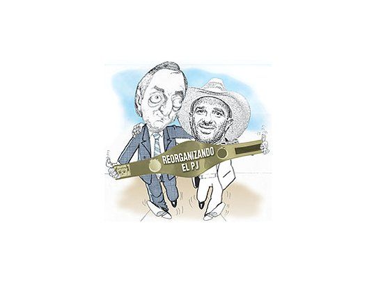 Néstor Kirchner y Alan Faena.
