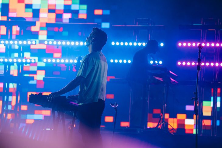 Foster The People leaving everything in his Lolla show. Foster The People leaving everything in his Lolla show.