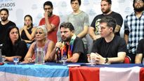Juan Grabois, en la conferencia de prensa por Perú.