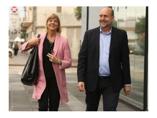 Omar Perotti y Alejandra Rodenas