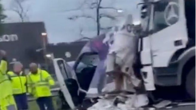 Murió una persona por un accidente en la Autopista Panamericana