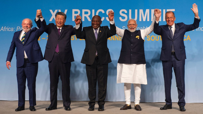Cumbre de BRICS en Río de Janeiro.