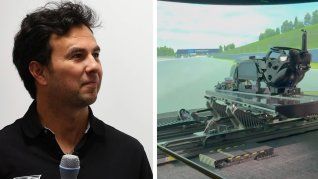 Checo Pérez continúa su preparación en simulador de la escudería Cadillac. Lo hace con tecnología de la NASA.