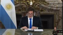 El mensaje grabado por Javier Milei será emitido por cadena nacional.