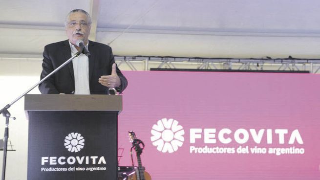 contexto. Eduardo Sancho, presidente de la Federación de Cooperativas Vitivinícolas Argentinas, reclamó un escenario de mayor estabilidad económica nacional.