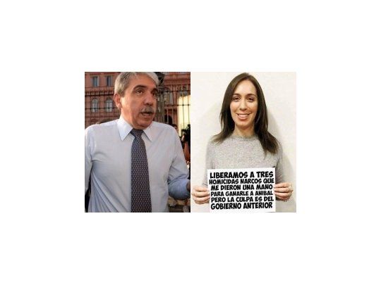 Aníbal Fernández (izquierda). La dura meme que publicó el exjefe de Gabinete contra la gobernadora.