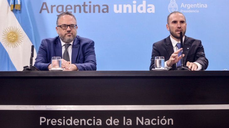 Los ministros de Desarrollo Productivo, Matías Kulfas, y de Economía, Martín Guzmán.&nbsp;