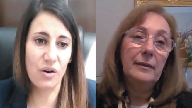 lNVITADA OFICIAL (iZQUIERDA). La subsecretaria de Financiamiento y Competitividad de las Pymes y Emprendedores en la apertura del evento. exposición inicial. La presidenta de FEHGRA, Graciela Fresno, inaugurando el coloquio y detallando las aflicciones del sector.&nbsp;