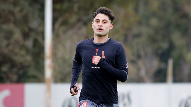 Altamirano se reincorporó en Estudiantes tras el alta médica.