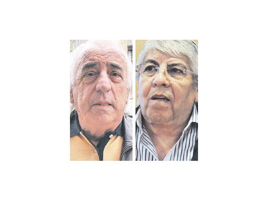 Roberto Fernández y Hugo Moyano