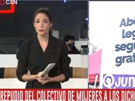 Santiago Terán, quien había declarado que las mujeres deberían armarse para evitar femicidios, maltrató al aire a la periodista de C5N, Luli Trujillo.