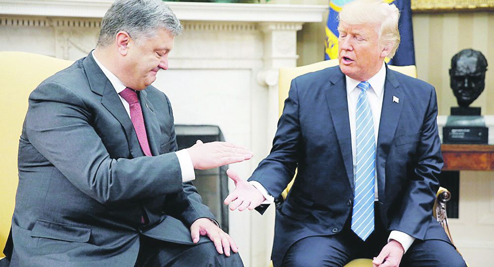 ¿ES UN TRATO?.El presidente de Ucrania