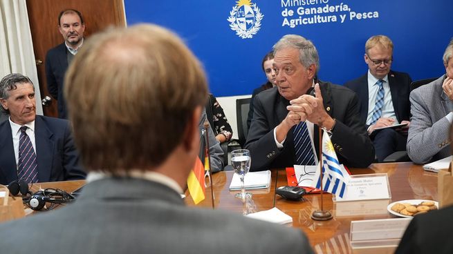 El ministro de Ganadería, Agricultura y Pesca, Fernando Mattos, recibió a una delegación de autoridades alemanas.