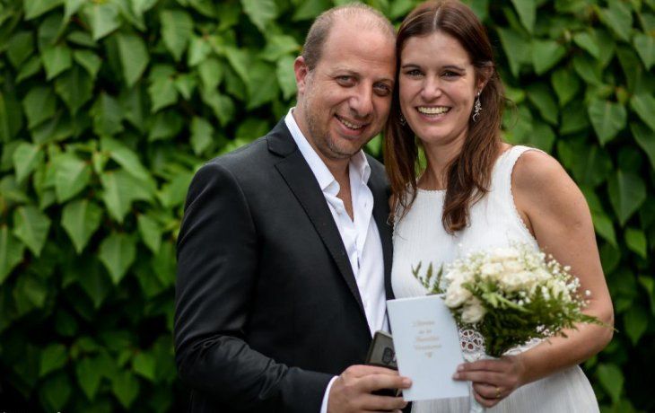 Pablo y Fátima dieron el sí pese al coronavirus.