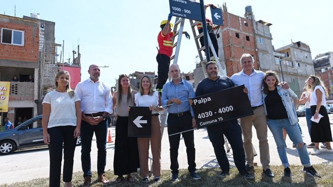 larreta inaugura obras en chacarita con cynthia hotton