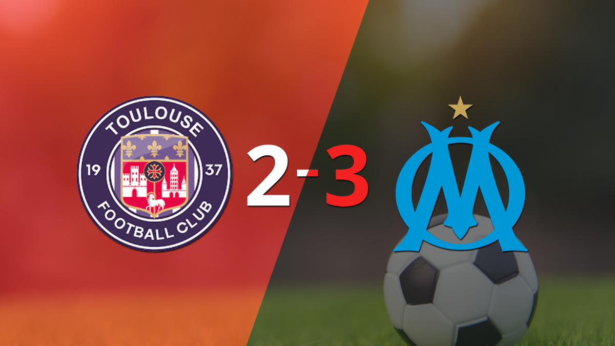Olympique de Marseille triumph over Toulouse by 3 to 2