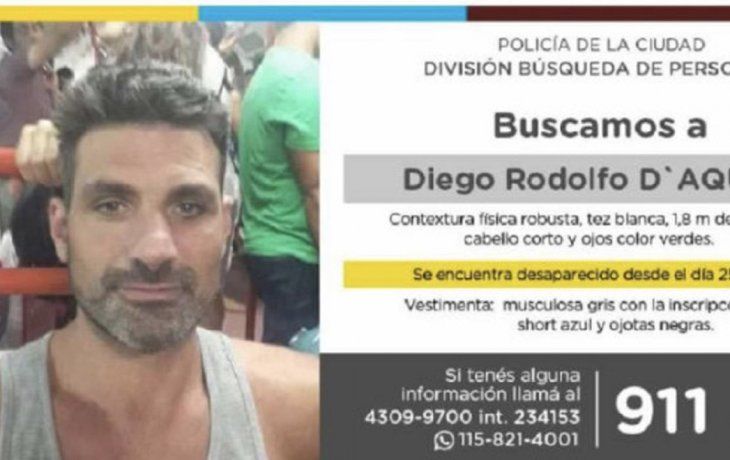 Diego DAquino salió de su casa el miércoles pasado, en la zona de La Boca