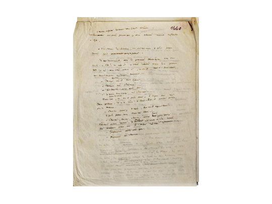 Una página del borrador de «El principito» de Antoine de Saint-Exupéry, que incluye un texto inédito, será subastado en París con una base de alrededor de 66.000 dólares.