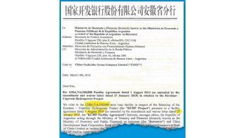 ámbito.com | Copia de la carta que el 10 de marzo pasado le enviaron al Ministerio de Economía los abogados que defienden a China.