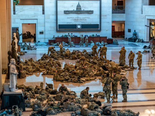 El Capitolio amaneció blindado porn la Guardia Nacional.&nbsp;
