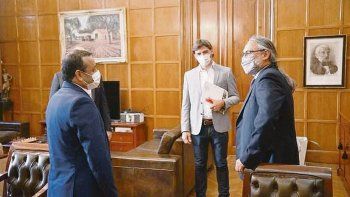 Agenda. Herrera Ahuad llevó al planteo a un encuentro con el ministro de Agricultura nacional, Luis Basterra.